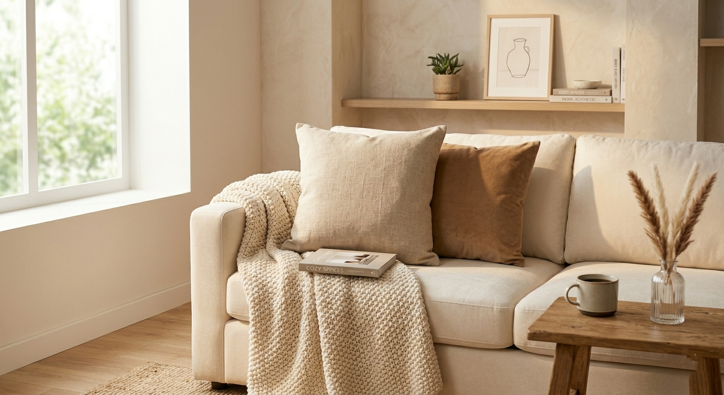 LinenBloom Cushion Cover
